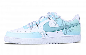 Nike Court Vision 1 Low Top Skateboard Shoes Men's Cyan