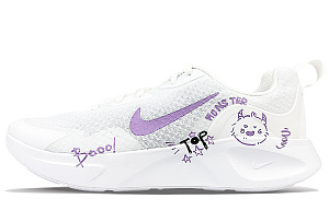 Nike Wearallday Cushioning Anti-Slip And Wear-Resistant Low-Top Running Shoes Men's Purple White