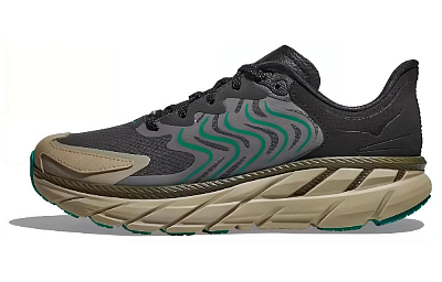 HOKA ONE ONE Clifton LS Durable Breathable Low-Top Running Shoes Men's Black