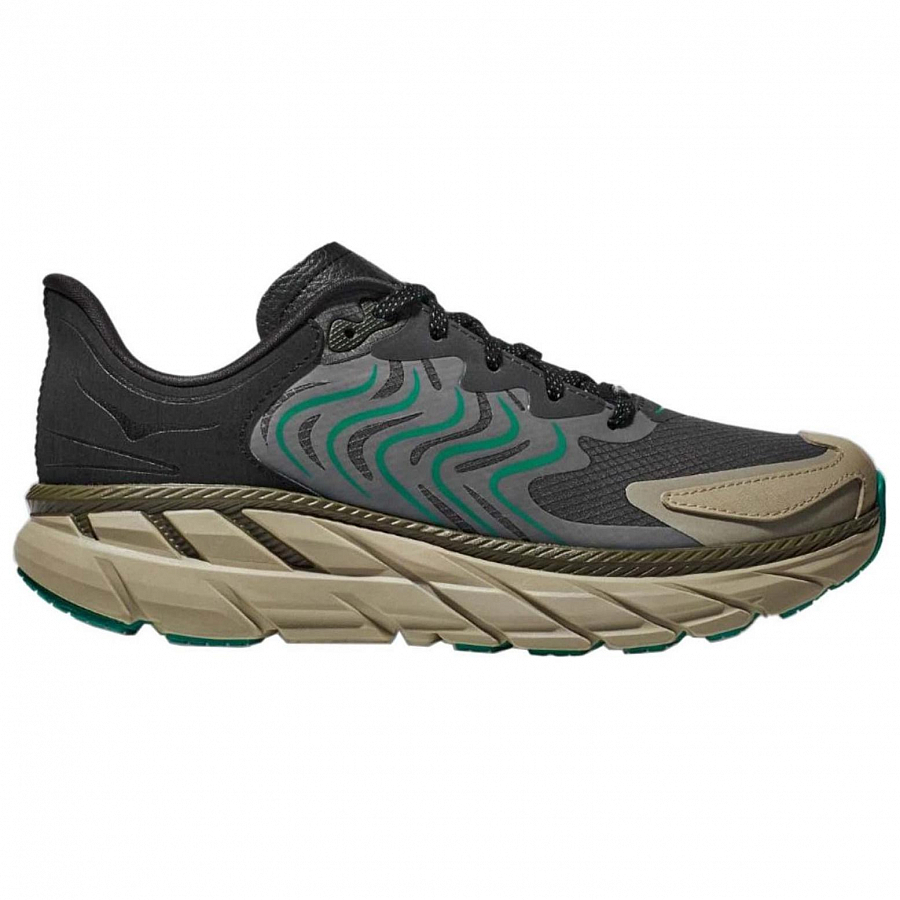 HOKA ONE ONE Clifton LS Durable Breathable Low-Top Running Shoes Men's Black
