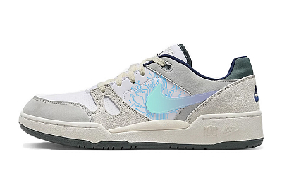 Nike Full Force Slip-Resistant Cushioning Wear-Resistant Low-Top Skateboard Shoes Men's Gray
