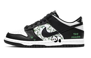 Nike Dunk Anti-Slip Wear-Resistant Low-Top Skateboard Shoes Women's Black White