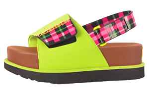 SHUTING QIU x UGG Beach Sandals Women's Green Brown