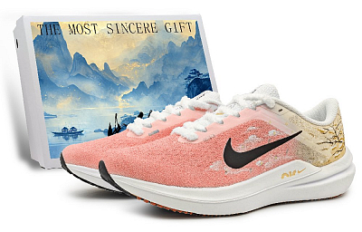 Nike Air Winflo 10 Low-Top Running Shoes Men's Yellow Pink