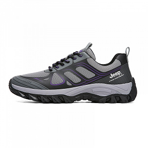 Jeep Low Top Hiking Shoes Women's Gray Purple