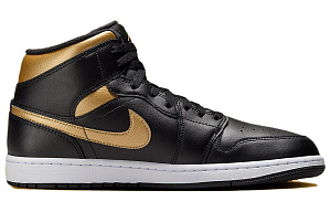 Jordan 1 Mid Black Metallic Gold 1 2810232