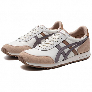 Onitsuka Tiger New York Cushioned Slip-Resistant Low-Top Casual Shoes Unisex White Brown 1 2811709