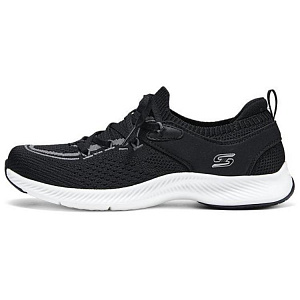 Skechers SPORT ACTIVE Low Top Casual Running Shoes Women's Black Gray