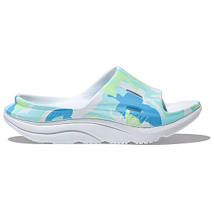HOKA ONE ONE Cut-Out Slip-Resistant Odor-Resistant Slide Slippers Unisex Blue 1 2811805