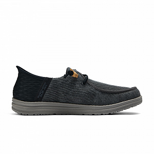 Skechers Slip Ins Low Top Canvas Shoes Men's Black 1 2811956