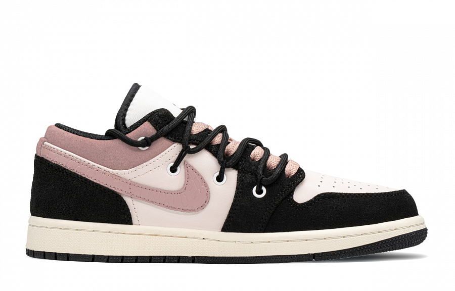 Jordan Air Jordan 1 Low Top Vintage Basketball Shoes Black Pink GS купить в интернет-магазине Yoocart с быстрой доставкой по России.