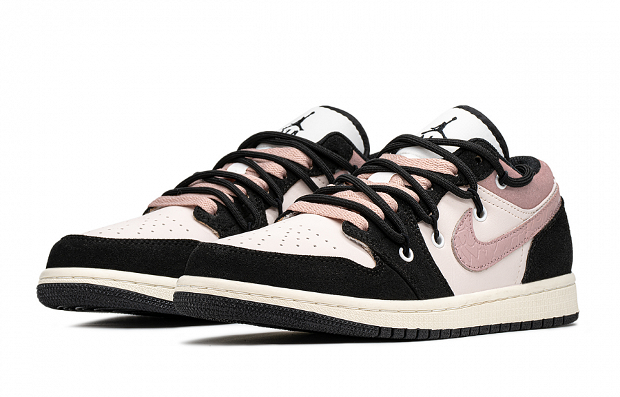 Jordan Air Jordan 1 Low Top Vintage Basketball Shoes Black Pink GS купить в интернет-магазине Yoocart с быстрой доставкой по России.