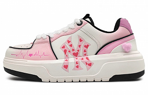 MLB New York Yankees Low-Top Skateboard Shoes Unisex Pink 1 2813505