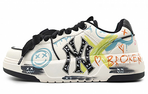 MLB New York Yankees Low-Top Skateboard Shoes Unisex Blue Green White 1 2813540