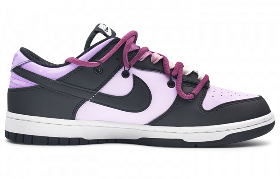 Nike Dunk Retro 'Black' Anti-Slip And Wear-Resistant Lightweight Low-Top Skateboard Shoes Unisex Blue Purple купить в интернет-магазине Yoocart с быстрой доставкой по России.