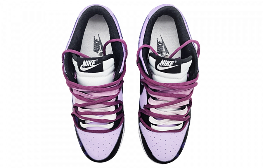 Nike Dunk Retro 'Black' Anti-Slip And Wear-Resistant Lightweight Low-Top Skateboard Shoes Unisex Blue Purple купить в интернет-магазине Yoocart с быстрой доставкой по России.