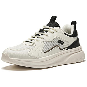 Anta Life Collection Cushioned Slip-Resistant Low-Top Casual Shoes Men's White Black 1 2815447