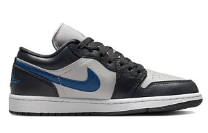Jordan Air Jordan 1 Vintage Basketball Shoes Unisex Low top Black/Gray/Blue 1 2815675