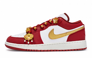 Jordan Air Jordan 1 Vintage Basketball Shoes Women's Low top Gold 1 2815785