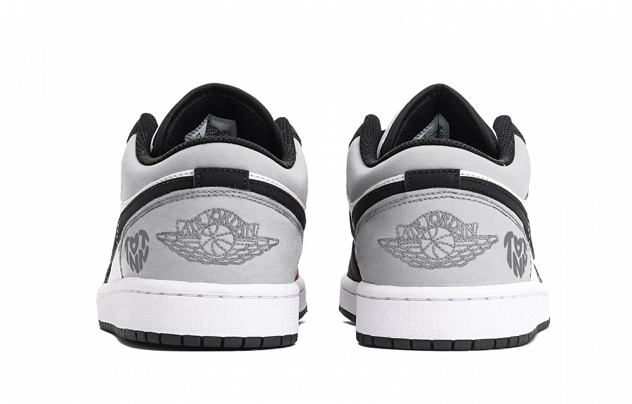 Jordan Air Jordan 1 Puppy Fragment Cushioned Slip-Resistant Low-Top Vintage Basketball Shoes Men's Black Gray купить в интернет-магазине Yoocart с быстрой доставкой по России.