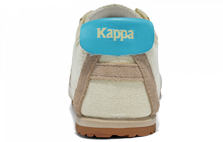 Kappa Wear-Resistant Slip-Resistant Low-Top Canvas Shoes Unisex Aqua Green Gemstone Red