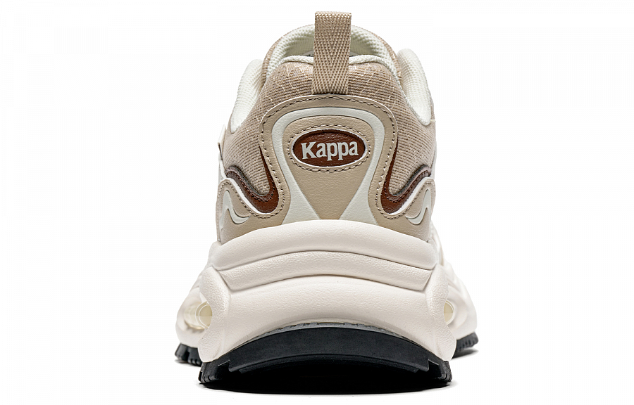 Kappa Anti Slip Wear Resistant Low Top Chunky Sneakers Women's White Brown