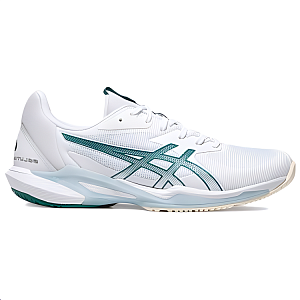 Asics Solution Speed FF 3 Low Top Tennis Shoes Men's White Green 1 2816764