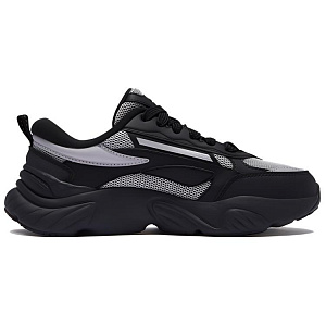 FILA FUSION Conch D Breathable Low Top Casual City Commute Running Shoes Women's Black Silver 1 2816817