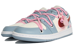 Jordan Cushioned Wear-Resistant Slip-Resistant Low-Top Vintage Basketball Shoes Women's Blue White 1 2817162