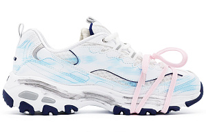 Skechers D'Lites 1.0 Chunky Sneakers Women's Low top White/Blue/Pink 1 2818429