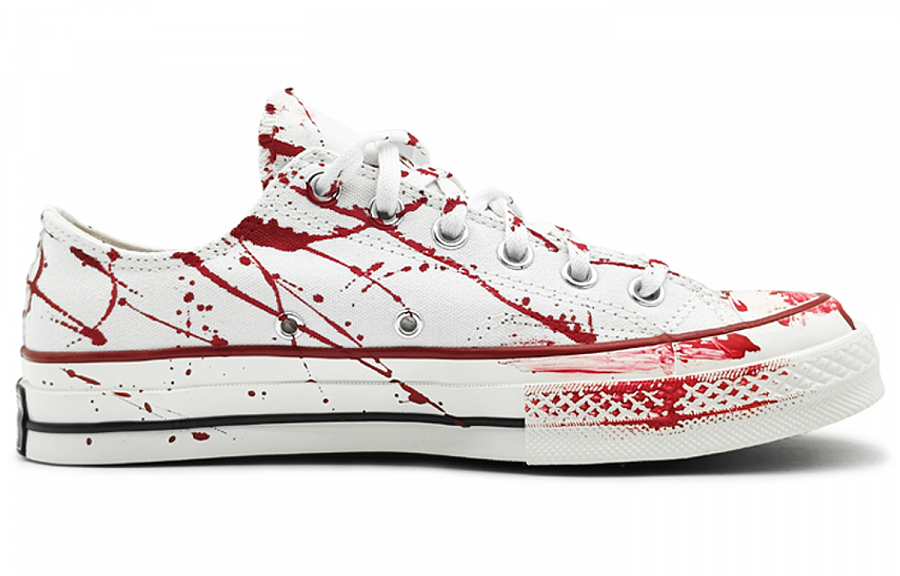 Converse 1970s Chuck Taylor Low-Top Canvas Shoes Unisex White Red купить в интернет-магазине Yoocart с быстрой доставкой по России.
