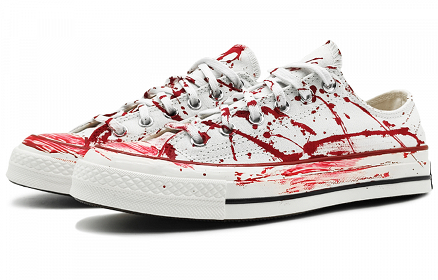 Converse 1970s Chuck Taylor Low-Top Canvas Shoes Unisex White Red купить в интернет-магазине Yoocart с быстрой доставкой по России.
