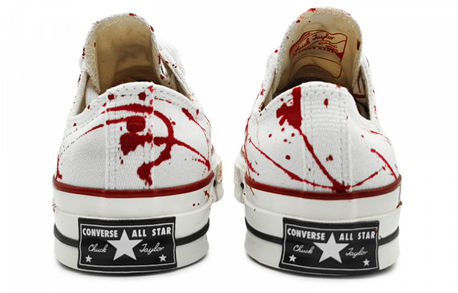 Converse 1970s Chuck Taylor Low-Top Canvas Shoes Unisex White Red купить в интернет-магазине Yoocart с быстрой доставкой по России.
