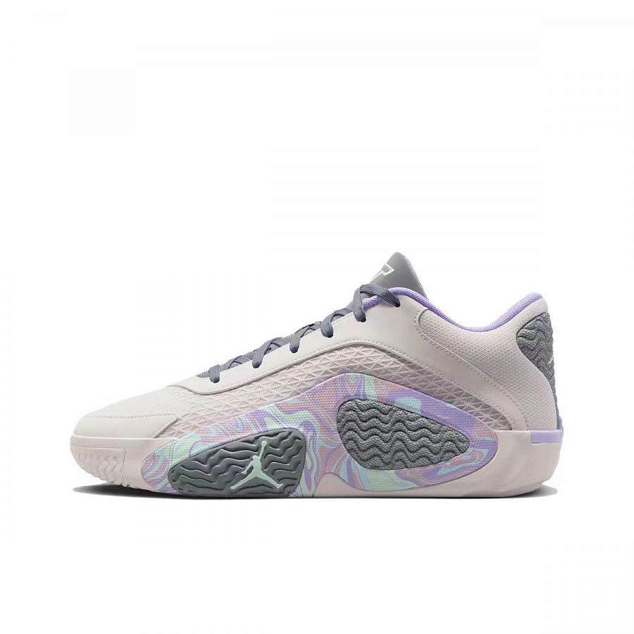 Jordan Tatum 2 Anti-Slip Wear-Resistant Low-Top Basketball Shoes Men's Beige Purple купить в интернет-магазине Yoocart с быстрой доставкой по России.