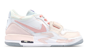 Jordan Legacy 312 Anti-Slip Wear-Resistant Low-Top Vintage Basketball Shoes Women's White Pink 1 2819898
