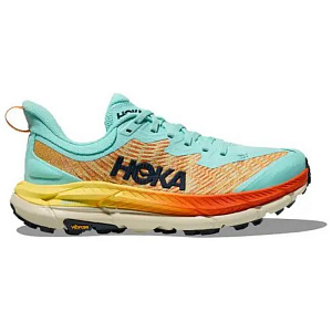 HOKA ONE ONE Mafate Speed 4 Anti-Slip And Wear-Resistant Breathable Low-Top Casual Running Shoes Women's Green Orange 1 2820595