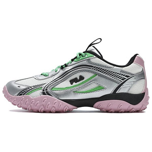 FILA PEBBLE Cushioning, Wear Resistant Low Top Running Shoes Women's Silver Pink