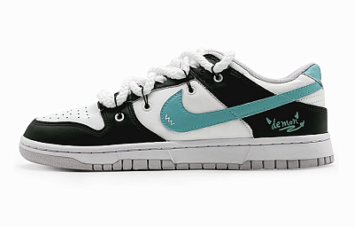 Nike Dunk 'Neutral Grey' Slip-Resistant Cushioning Abrasion-Resistant Low-Top Skateboard Shoes GS Black Green