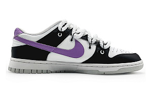 Nike Dunk 'Neutral Grey' Slip-Resistant Cushioning Abrasion-Resistant Low-Top Skateboard Shoes GS Black Purple 1 2821388