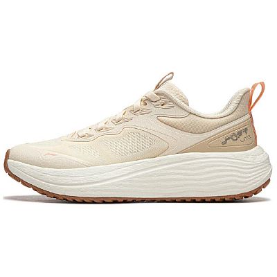 LiNing Soft Lite Anti-Slip Wear-Resistant Breathable Lightweight Low-Top Casual Shoes Women's White Umber