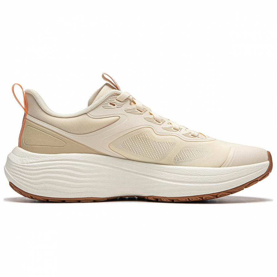 LiNing Soft Lite Anti-Slip Wear-Resistant Breathable Lightweight Low-Top Casual Shoes Women's White Umber