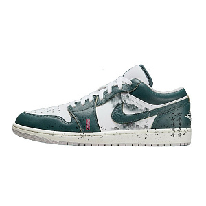 Jordan Air Jordan 1 Vintage Basketball Shoes Men's Low top White/Green