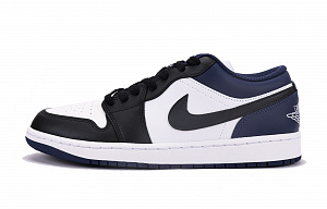 Jordan Air Jordan 1 Slip-Resistant Coverage Balance Impact-Resistant Low-Top Vintage Basketball Shoes GS White Blue 1 2822359