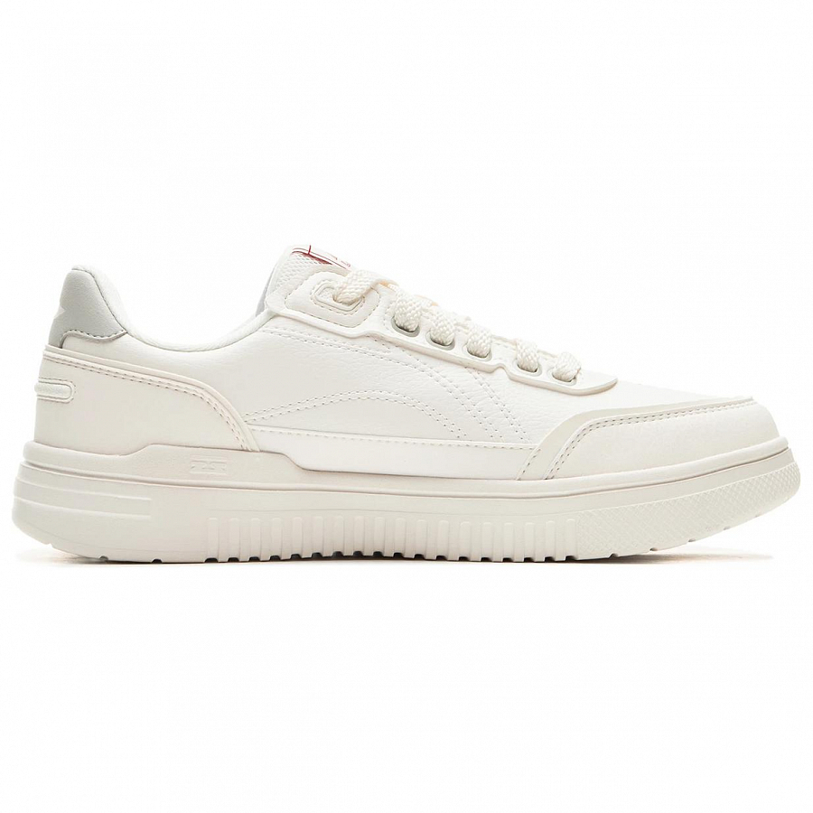 LiNing Slip-Resistant Cushioning Wear-Resistant Lightweight Breathable Low-Top Skateboard Shoes Men's Mist White