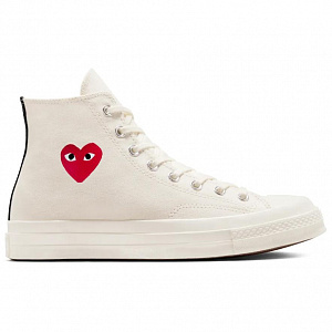 Converse Comme Des Garçons Play X Chuck 70 High 'Single Heart Milk' 1 2822929