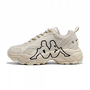 Kappa Back to Back Anti Slip Wear Resistant Low Top Chunky Sneakers Women's Beige