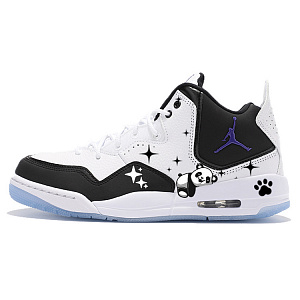 Jordan Courtside 23 Vintage Basketball Shoes Men's Mid top Black/White