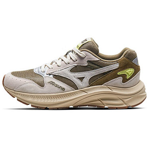 Mizuno Pi Retro Anti-Slip Wear-Resistant Low-Top Running Shoes Unisex Pea Green/Light Gray