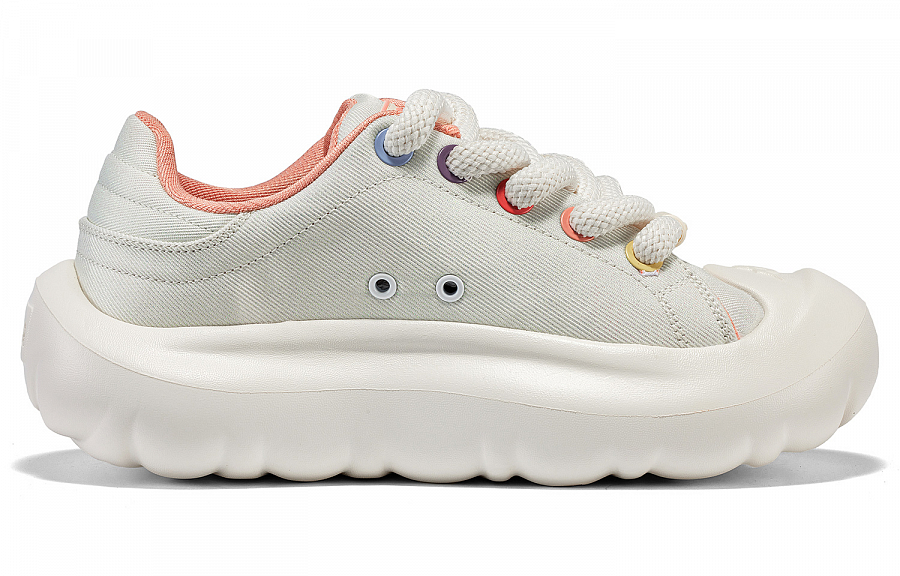 Kappa Anti-Slip Wear-Resistant Skateboard Shoes Women's Beige купить в интернет-магазине Yoocart с быстрой доставкой по России.