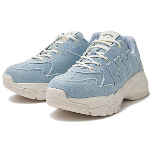 MLB New York Yankees Anti-Slip Wear-Resistant Mid-Top Chunky Sneakers Unisex Blue 1 2823730